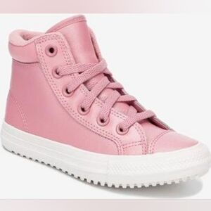 NIB -Converse Pink High-Top Sneakers - Juniors (Fits Adult Size 7)
